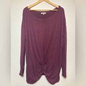 Chance or fate purple sweater knot detail XL long sleeve